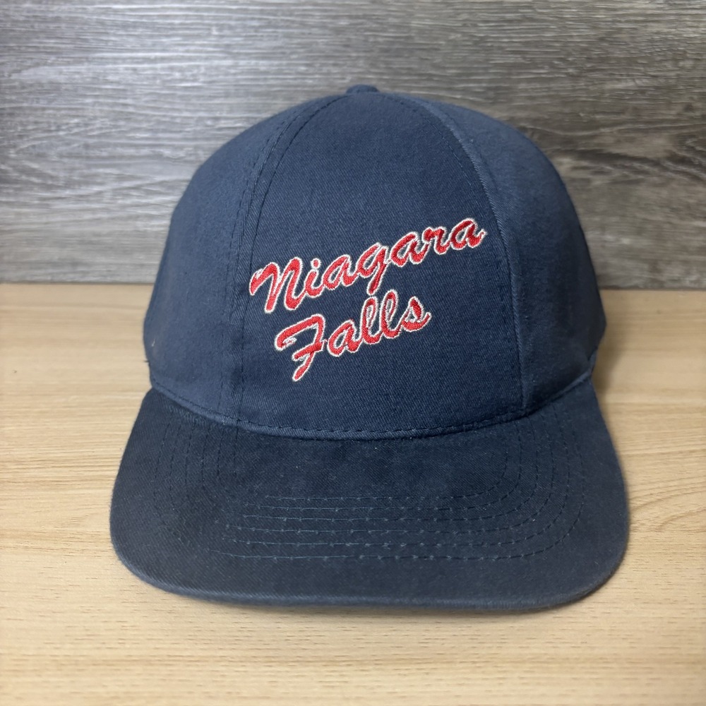 Vintage Niagara Falls Hat Cap Strap Back Blue Embroidered Souvenir Travel Mens
